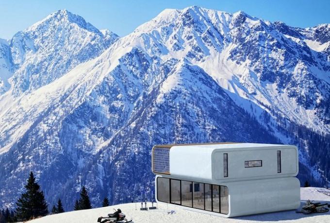 Coodo - egy moduláris otthon, hogy lehet tenni a hegyekben.
