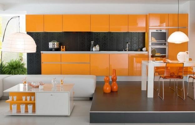 Fehér-narancssárga konyha (42 fotó), narancs-szürke: hogyan készítsen designt saját kezűleg, utasítások, fotó- és video oktatóanyagok