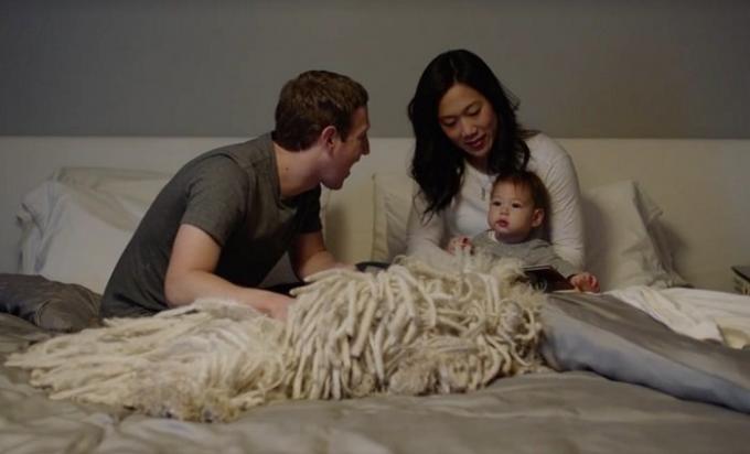 Mark Zuckerberg és felesége és lánya
