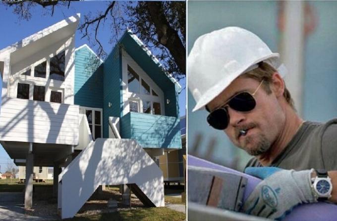 Brad Pitt maga felügyelte az építkezést.