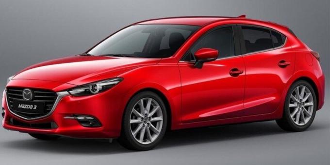Subcompact Mazda 3 kitűnő választás a férfi.