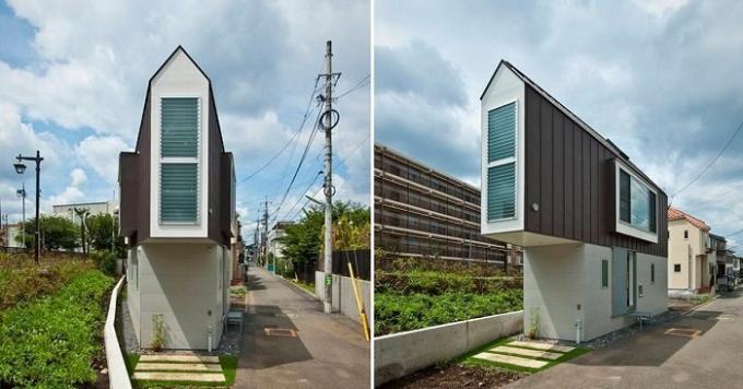 Keskeny ház Japánban
