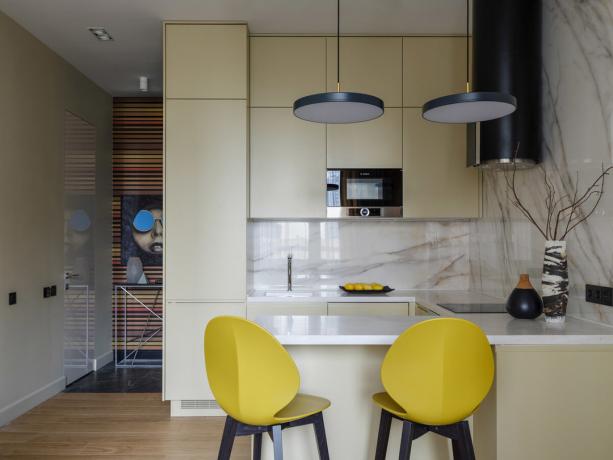 Azt, hogy a belső a konyha-nappali: 8 nélkülözhetetlen dizaynhakov