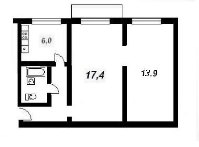 Kétszobás lakássorozat projektje II-29-03